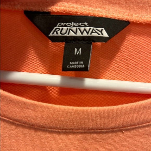 Women Project Runway Ruffle Sweatshirt Top Medium - Picture 2 of 8